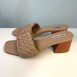 Steve Madden Incentive Beige Braided Sandal Size 9.5